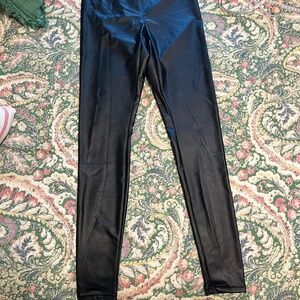 Faux leather leggings